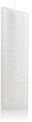 Kerzen Formenkerzen Ellipse Weiß in Perlmuttoberfläche 240 x 65 mm, Kerze zum selber Verzieren, Unparfümiert
