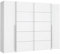 MJC Armoire 2 Portes battantes + 2 Portes coulissantes - Blanc Mat - L 270,3 x P 61,2 x H 210 cm - NARAGO