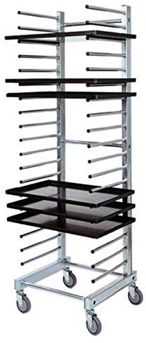 Generico Carrello Portateglie in acciaio zincato, capacità 20 Teglie