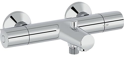 Jacob Delafon mitigeur thermostatique bain douche mural Simone Chrome
