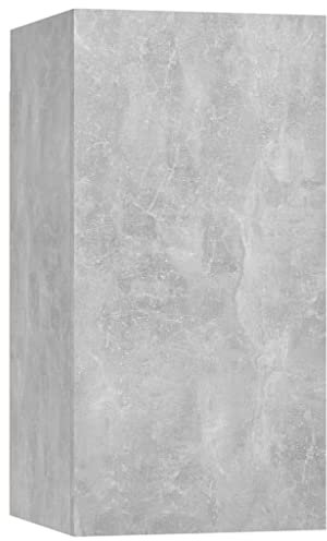 vidaXL Mobile Porta TV Grigio Cemento 30,5x30x60 cm Legno Multistrato