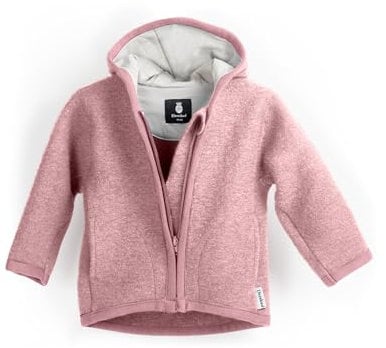 Ehrenkind® Walkjacke Rosa Gr. 134/140 | Jacke für Kind aus Merino Schurwolle mit Reißverschluss | Walk Jacke für Baby