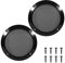 VOANZO Lot de 2 grilles de haut-parleur de voiture de 16,5 cm pour haut-parleurs de maison, plafonds, systèmes audio de voiture - Noir