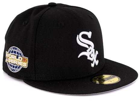 New Era Cap 59FIFTY Herren Basecap NFL NBA MLB Limited Edition (Chicago White Sox Black, 7 5/8)