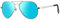Pro Acme Pilotenbrille Herren Damen Polarisierte Fliegerbrille Klassische Piloten Sonnenbrille Unisex UV400 Schutz Vintage Sonnenbrille (A2 Silber Rahmen | Blaue Linse)