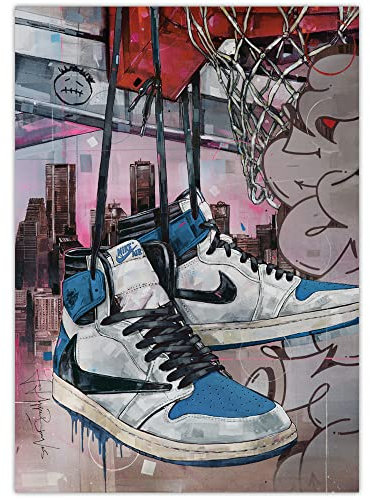 JosHoppenbrouwers Air Jordan 1 Travis Scott Fragment High Poster 42 x 29,7 cm (A3)