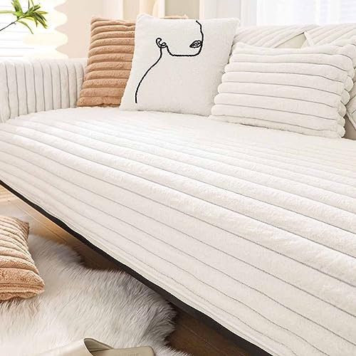 YWQJL Samt Sofabezug Sofaschoner rutschfest, 1-4 Sitzer, L-Form, Wasserfest, Pets Dog Couch berzug, Couch berzug, Sofa berwurf (#10, 90x210cm)