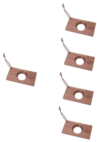 Mipcase 5 Pièces Tasse De Filtre À Café Infusé À La Main Tasses À Café Sous-Verres Tasses À Café Porte-Gobelet Porte-Cône De Filtre À Café Porte-Filtre À Café En Bois Plateau À Cône De