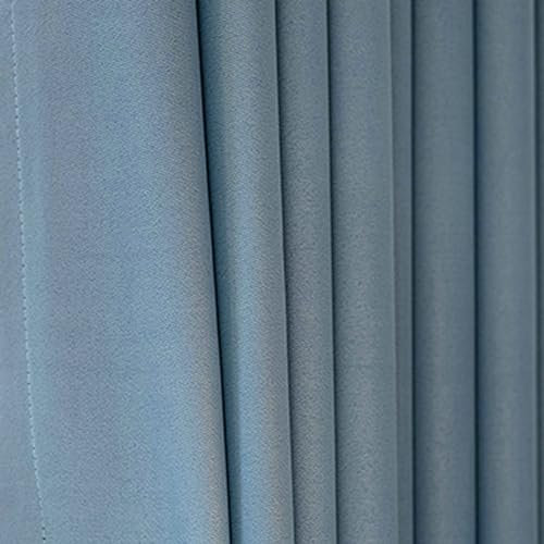 Ayoiow Verdunkelungsvorhänge Jugendzimmer, Vorhänge Verdunkelung Mit Ösen, Polyester Verdunkelungsvorhang 2Er Set, Blau, 102X160CM