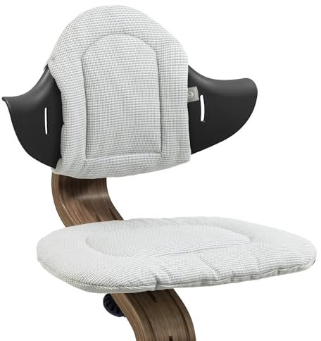 Stokke Nomi Kissen, Nordic Grey Sand - Für weiches und noch bequemeres Sitzen im Nomi Stuhl & Hochstuhl - Lässt sich einfach befestigen und abnehmen - Ab 6 Monaten - Maschinenwaschbar