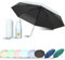 EEPLUYTY Mini-Regenschirm mit UV-Schutz, 6-Knochen-Design, für Regen und Sonnenschein, praktisch und tragbar (Hellbeige)