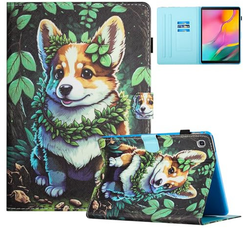 Mldjomid Custodia Cover per Samsung Galaxy Tab A7 Lite 8.7 (SM-T220/T225/T227), Custodia Protettiva Magnetica Flip Tablet Cover con Sonno Sveglia per Samsung Galaxy Tab A7 Lite 8.7-Corgi