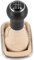 Schaltknauf + Schaltsack Set 6 Gang passend für VW Golf 4, 1997-2006, Plug & Play, Auto Schalthebel Schaltmanschette, mit Rahmen, schwarz - beige