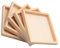 KONTONTY Puzzle Storage Tray Large Square Serving Trays Non-slip Base Lacquered
