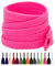 Puzeam 2 Paires de Lacets Plats pour Baskets, 8 mm de Large, Lacets Chaussures pour Chaussures, Sneakers et Chaussures de Sport (140 cm, Rose Fluo)