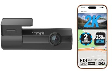 BlackVue Elite 8 1CH 256GB Dash Cam - UK Edition - 2K QHD Dashcam, STARVIS 2, HDR, Wi-Fi, GPS, Night Vision, Power-Saving Parking Mode, 4G LTE Ready, App & Cloud Features