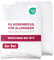 Clinotest Wasserfeste Kissenhülle für Allergiker 80x80 cm 2er-Set, Milbenbezug Kochfest bis 95°C, Kopfkissenbezug Hypoallergen, Atmungsaktiver Kissenbezug, PU Bezug, Wasserabweisend und Milbendicht