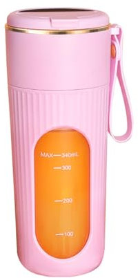 KEXIAO Centrifugeuse Portable Mixeur pour Shakes 340ml Extracteur de Jus Mixeur de Fruits Multifonctionnel avec Écran LED