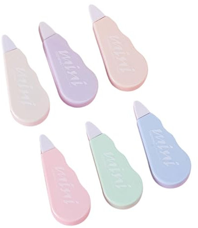 6pieces White Out Correction Tape Für Schul Und Bürovorräte Nachfüllbare Korrekturbandrolle Für Notebook Planer