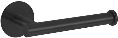 Selbstklebender Toilettenpapierhalter, ohne Bohren, Wandhalterung, Edelstahl, Toilettenpapierhalter, rostfrei, Taschentuchhalter für Badezimmer, Küche, Wohnmobil, Waschraum, Zuhause, Schwarz