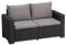 Allibert Lounge Sofa California 2-Sitzer, graphit/cool grey