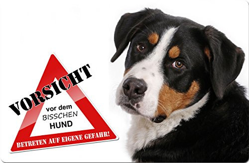 Nanyuk +++ Großer Schweizer Sennenhund - Metall Warnschild Schild Hundeschild Sign - GSS 03 T3