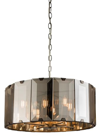 ENDON 61294 Clooney 8 Light, Slate Grey