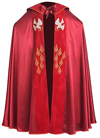 BLESSUME Cope Catholic Church Bishop Vestment Birds IHS Embroidery Cape by BLESSUME