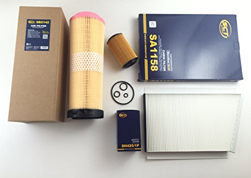 FILTER SET SCT GERMANY ÖLFILTER LUFTFILTER POLLENFILTER W203 C 200 220 CDI