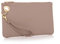 Holy Chic Glamorous taupe Pouch Ciao. mit Gold Details & Schlüsselring Handschlaufe – Abend Tasche