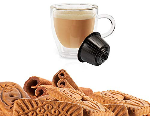 KICKKICK® 16 Capsules Café Speculoos Soluble – Cappuccino Biscuit et Cannelle - Compatible Nescafé Dolce Gusto