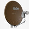 Fuba Satellitenschüssel Komplettset 8 Teilnehmer DAL 808 B - Sat Komplettanlage Fuba DAL 800 B Alu Sat-Schüssel/Sat-Spiegel 80cm braun + Fuba DEK 818 Octo LNB 8 Teilnehmer - HDTV, UHD(4K/8K), 3D