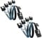Lot de 2 câbles de transmission de données internes HD Mini SAS vers SATA SFF-8087 vers 4 x SATA 1 m