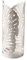 BRANDANI Portabicchieri Tropical Art. 52308 Metal Colore Bianco d.8x20h