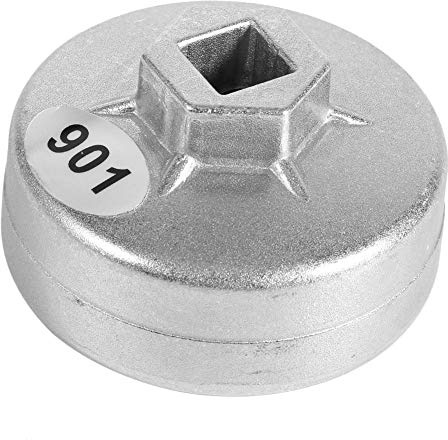 EVGATSAUTO Chiave per filtro olio tappo, materiale in alluminio 65mm 14 flauti Chiave per filtro olio tappo chiave strumento di rimozione presa auto cartuccia tappo per A8