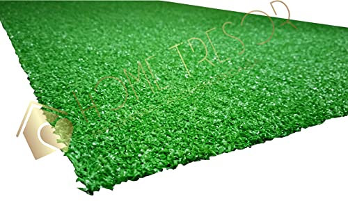Home Tresor - Prato Sintetico da Esterno, Tappeto Erboso Artificiale, Erba Finta Calpestabile e Drenante per Giardini, Terrazzo, Balcone, Sp. 8 mm. Altezza 100 cm. (MT 1 X 5)