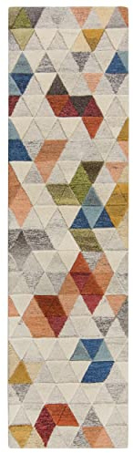 KADIMA DESIGN DOSE Amari 60 cm x 230 cm Bunt Läufer Indoor Teppich
