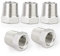 ERGAOBOY 5 Pcs Reducer Hex Bushing, 1/2 Male to 3/8 Female BSP, 304 Stainless Steel Reducing Pipe Adapter Fitting