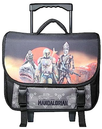 BAGTROTTER Schulranzen mit Rollen 38 cm Disney Star Wars/The Mandalorian Mehrfarbig