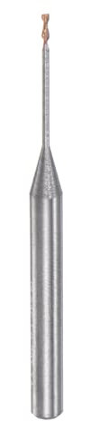 sourcing map Square Nose End Mill 4mm Shank 1mm x 20mm Titanium Coated Solid Carbide Long Reach Extended Neck 2 Flutes CNC Router Bit Milling Cutter for Stainless Steel Alloy Hardened Steel