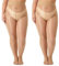 Yilanmy Damen Glänzende Strumpfhose Große Größen Sexy Öl Glanz Strumpfhosen 15 Denier Feinstrumpfhose Ultradünne-Hautfarbe*2 Paare,XL/XXL
