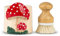 dgudgu Mushroom Dish Brush and Holder Set - Dish Scrub Brush with Bamboo Bristles and Holder for Cleaning Dishes - Brown