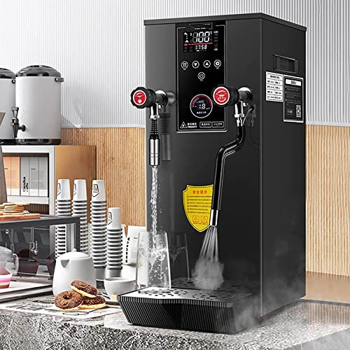 BLOSSS Crema de Leche Comercial 12l Crema de Leche de Vapor hirviendo Totalmente automática, Pantalla LED de la máquina de Espuma de Leche eléctrica, Adecuada para café Concentrado, té, cafetería