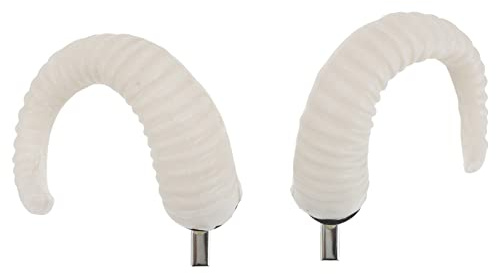 OSALADI Widder Hörner Cosplay Horn Haarspangen Künstliche Schaf Hörner Kostüm Weiße Hörner Stirnband Halloween Haarspange Teufel Horn Haarnadel Für Cosplay Kostüm Party