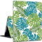 Case for iPad 10.2 9th / 8th / 7th Generation (2021/2020/2019 Model) 10.2 Inch, iPad Air 3 Case/10.5 Inch Pro, Multi-Angle View Automatic Wake Up/Sleep Protective Shell - Tropical Leaves