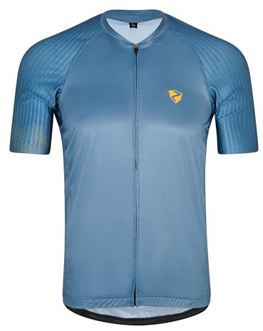 Ziener Herren NEARO Fahrradtrikot/Radtrikot - Mountainbike|Rennrad - atmungsaktiv,schnelltrocknend,elastisch,Kurzarm, Cloudy Sky, 48
