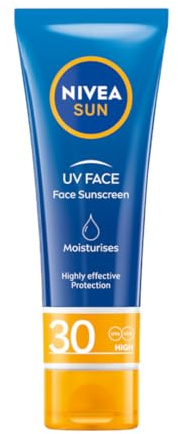 NIVEA SUN UV Face Leichte, feuchtigkeitsspendende Gesichts-Sonnencreme SPF30, 50ml