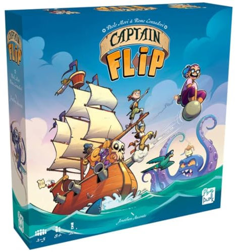 Captain Flip – Gesellschaftsspiel – für 2 bis 5 Spieler – ab 8 Jahren – französische Version