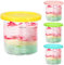Advantez Eisbehälter Set in 4 Farben, BPA-frei, spülmaschinenfest 11,5x11cm…