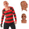 Generico Maschera di Freddy Incubo Spaventoso Costume di Freddy Film Horror Cosplay Maschera da Zombie Costume di Halloween Prop